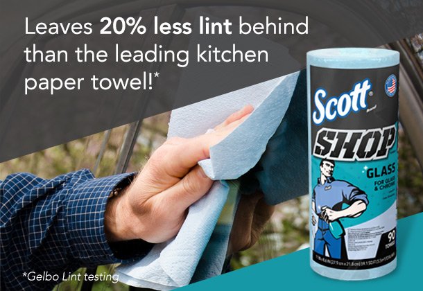 Scott® Shop Towels Original, Glass & Heavy-Duty