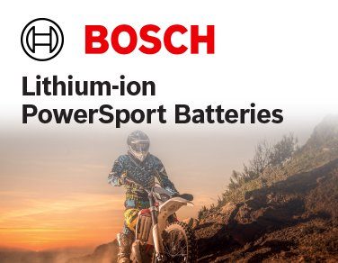 Bosch Lithium-ion PowerSport Batteries power a wide selection of recreational vehicles.