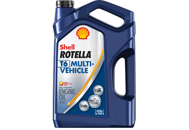 Shell Rotella® T6 Multi-Vehicle Full Synthetic engine oil
